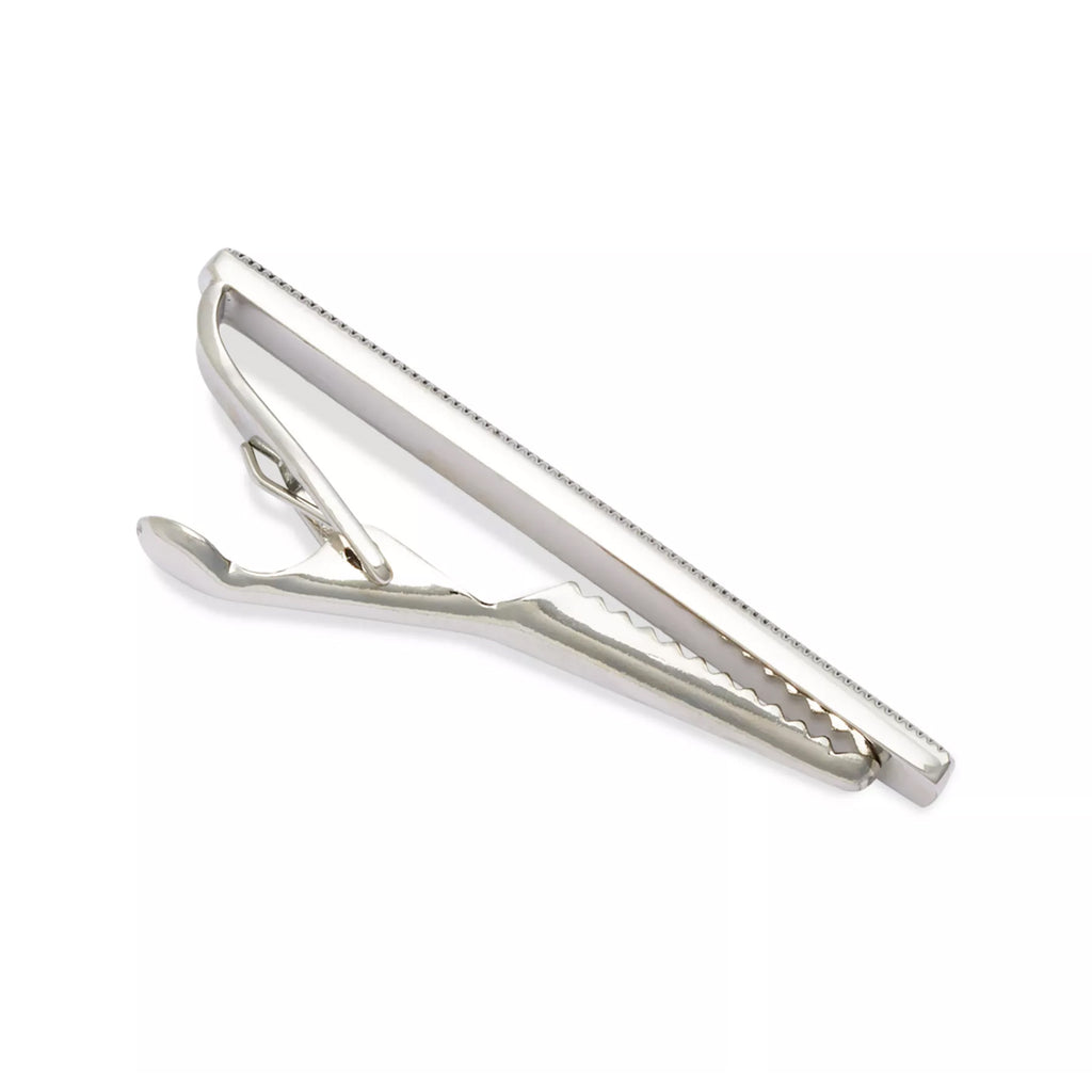 Dotted Frame Mother of Pearl Strip Short Tie Bar