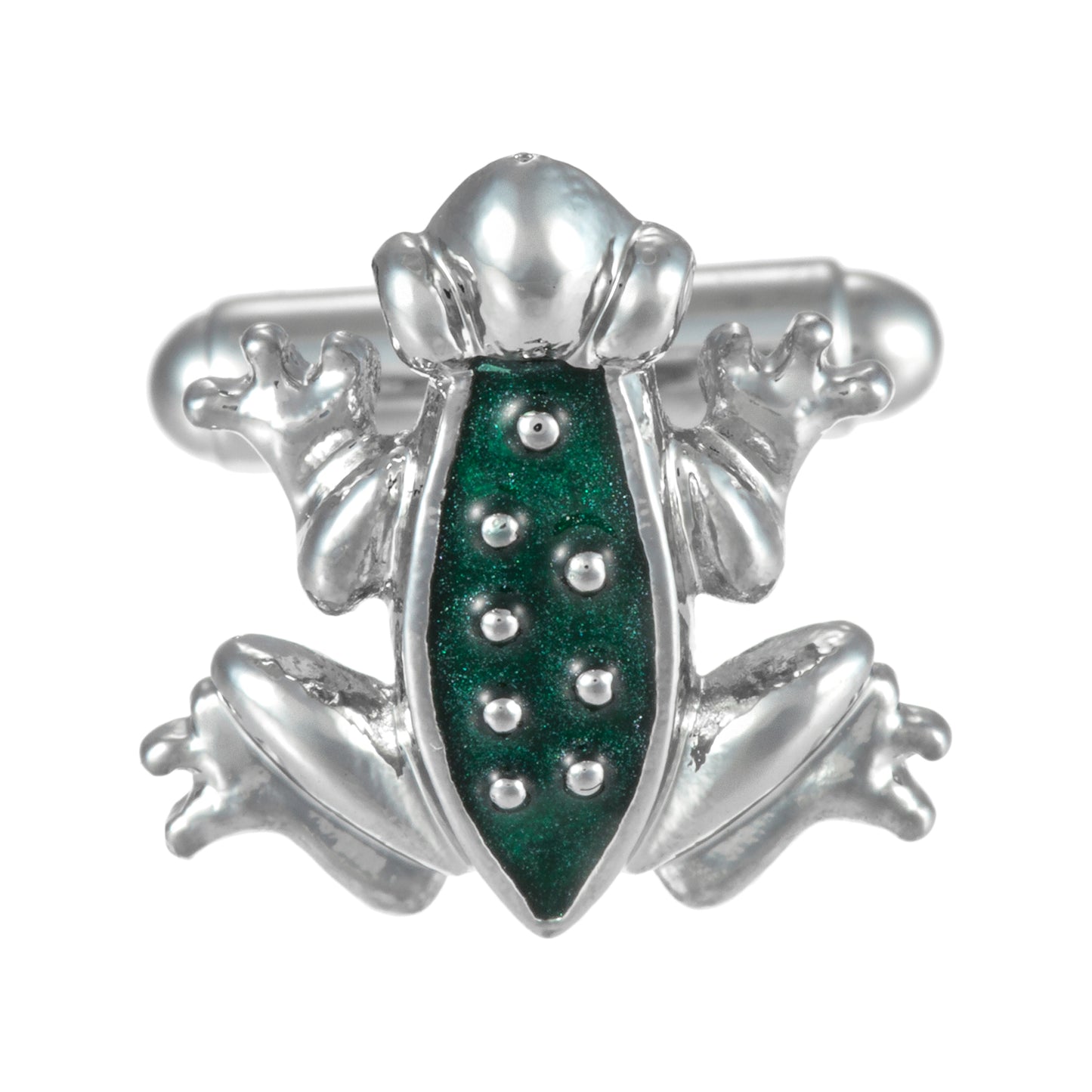 Green or Blue Frog Cufflinks