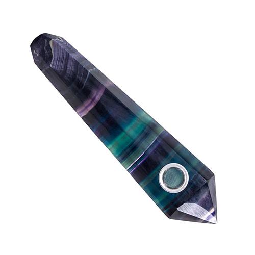 Rainbow Fluorite Angular Gemstone Pipe