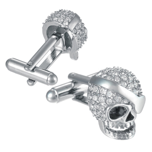 Crystal Skull Cufflinks