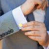 Matte Gold Square Cufflinks