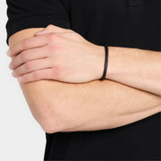 Flexible Braided Leather Bracelet