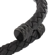 Flexible Braided Leather Bracelet