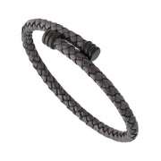 Flexible Braided Leather Bracelet
