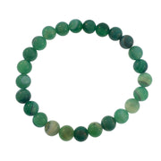8mm Semiprecious Gemstone Bead Elastic Bracelet