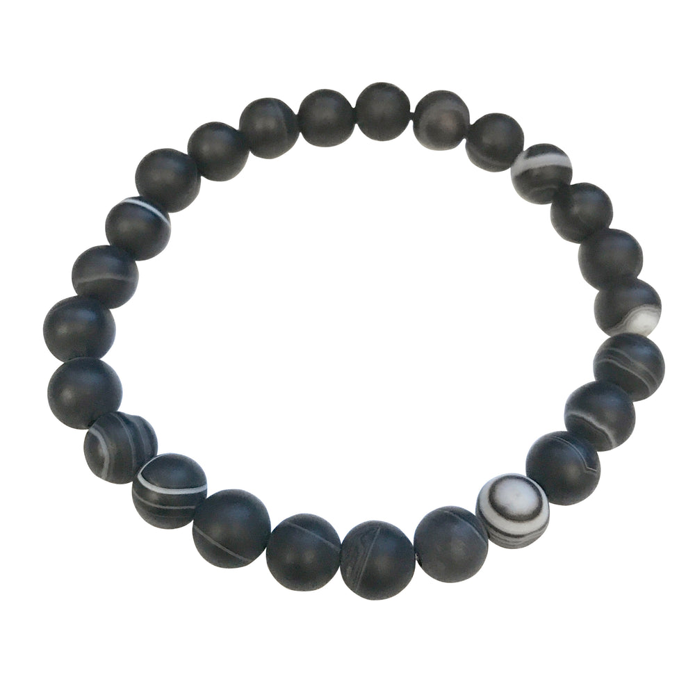 Matte Black Agate