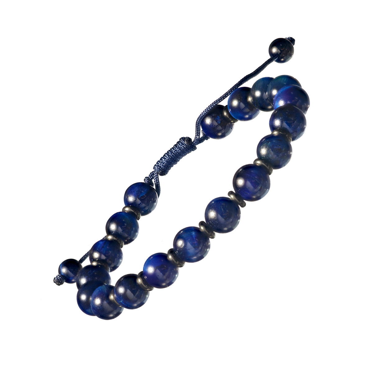 Gemstone Bead Bracelet with Alternating Accent Beads
