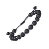 Lava Bead Pull Cord Bracelet with Alternating Accent Beads