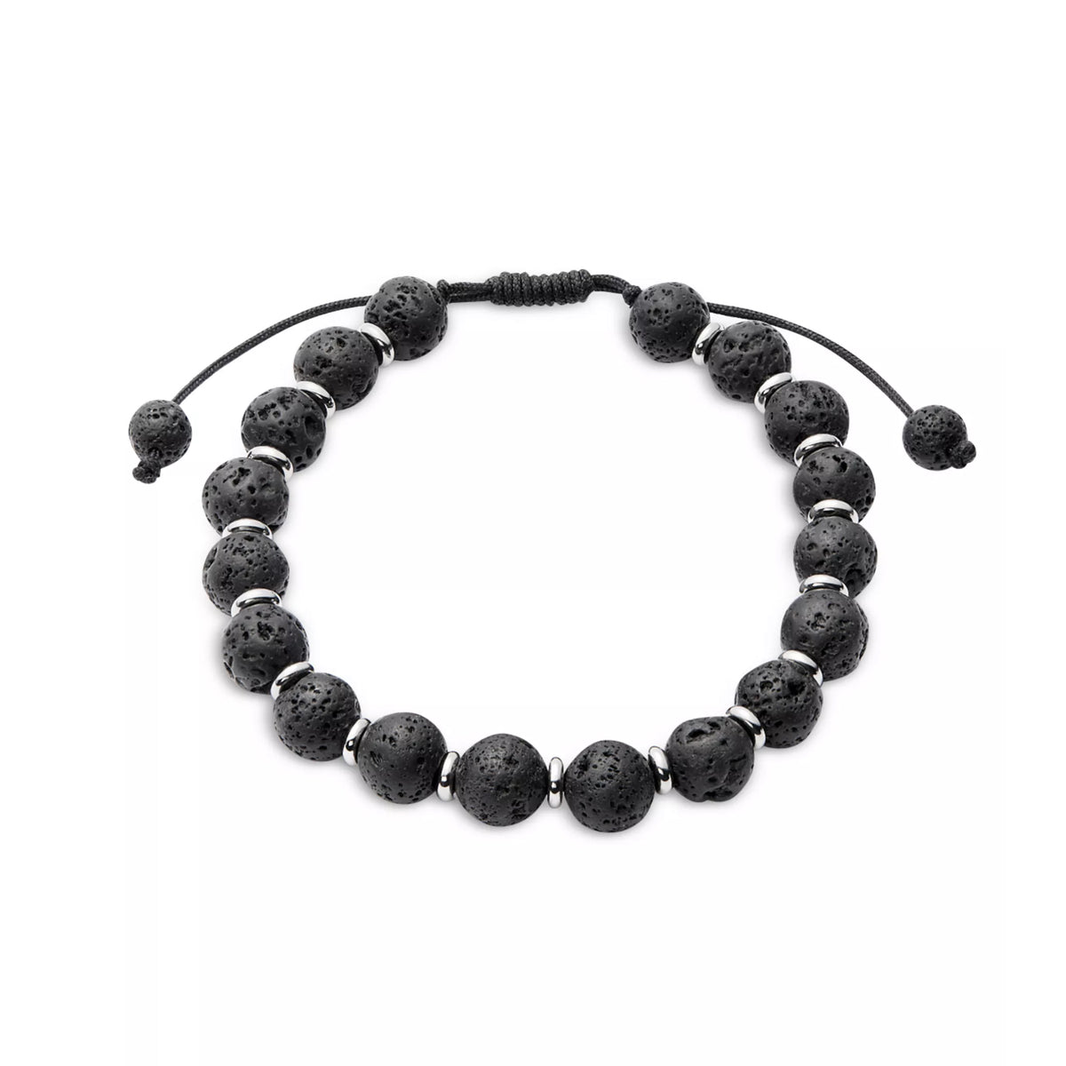 Gemstone Bead Bracelet with Alternating Accent Beads