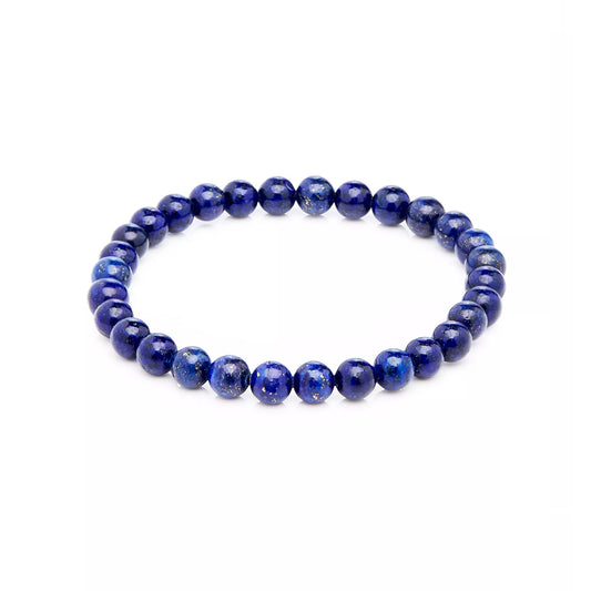 6mm Semiprecious Gemstone Bead Elastic Bracelet