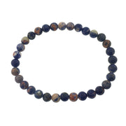 6mm Semiprecious Gemstone Bead Elastic Bracelet