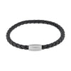 Men's Leather Cord Bracelet with Magnetic Closure
