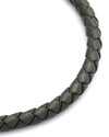 Men's Leather Cord Bracelet with Magnetic Closure