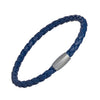 Men's Leather Cord Bracelet with Magnetic Closure