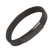 Braided Leather with Nylon Strap Bracelet