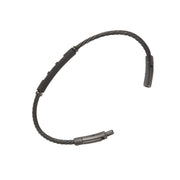 Cable Bracelet with Leather