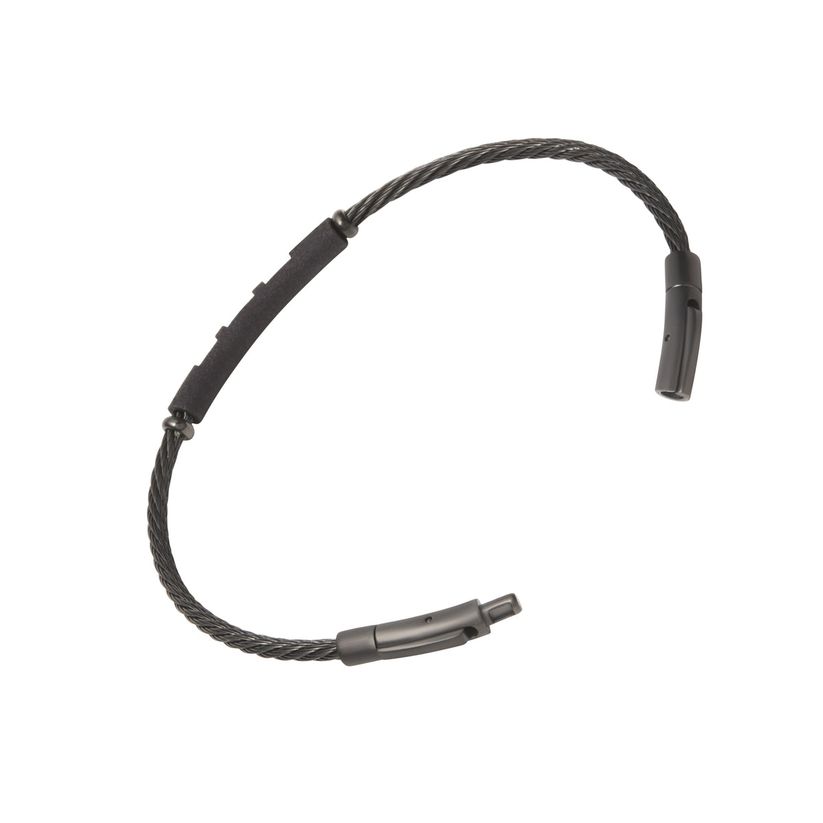 Cable Bracelet with Leather