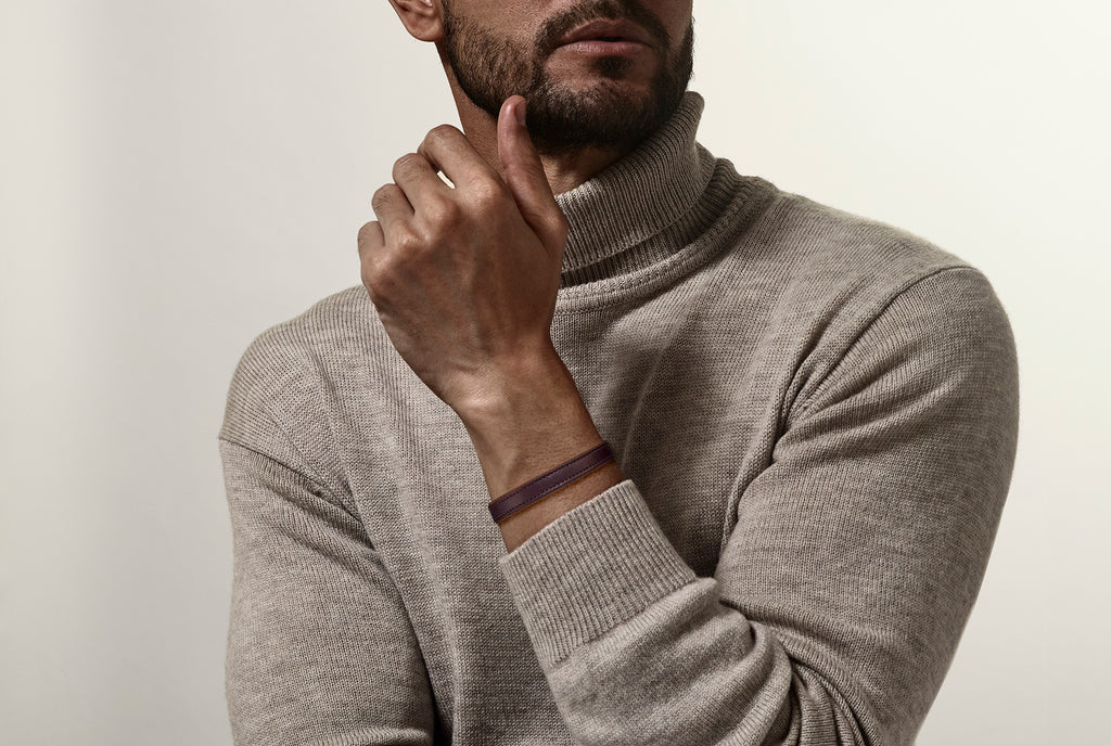Leather and Nylon Bracelet