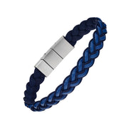 Braided Leather and Nylon Bracelet