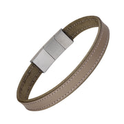 Leather and Nylon Bracelet