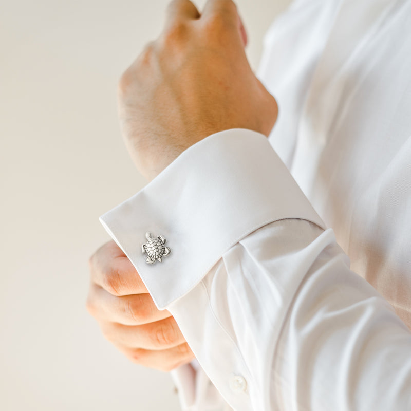 Antique Silver Turtle Cufflinks