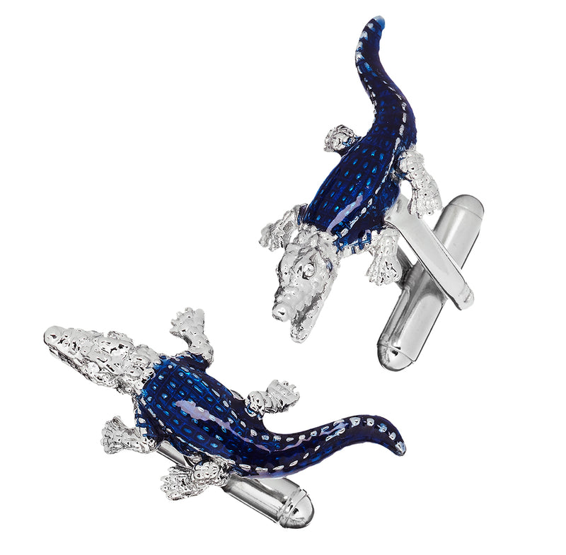 Brightly Colored Crocodile Cufflinks