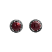 Braided Gemstone Cufflinks