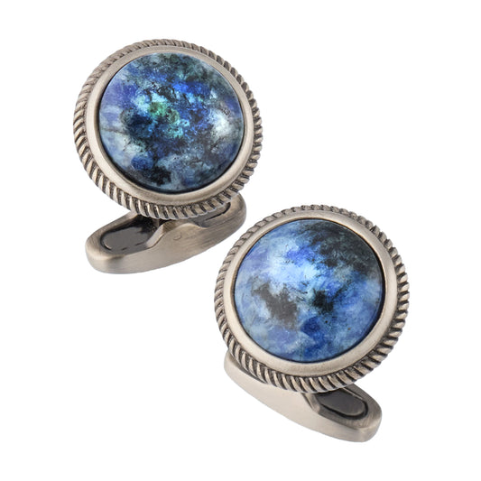 Blue Sodalite Antique Cufflinks