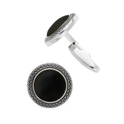Gemstone Braid Cufflinks