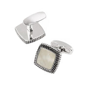 Soft Square Gemstone Cufflinks