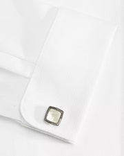 Soft Square Gemstone Cufflinks