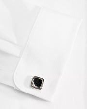 Soft Square Gemstone Cufflinks
