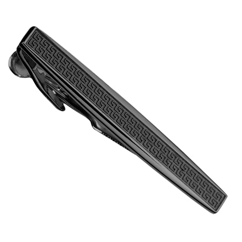 Greek Key Tie Bar | Tie Clips – LINK UP |Men's Accessories