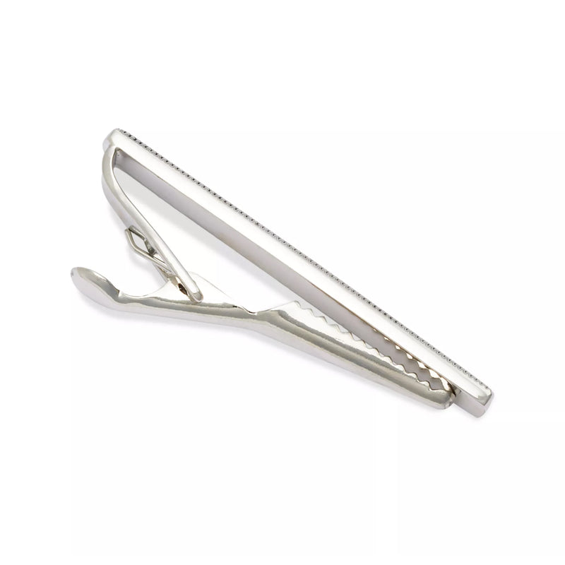 Dotted Frame Mother of Pearl Strip Short Tie Bar