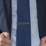 Dotted Frame Mother of Pearl Strip Short Tie Bar