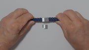 Braided Leather and Nylon Bracelet