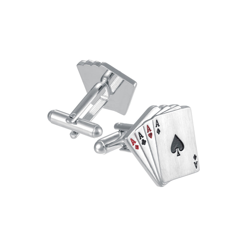 Aces Wild Poker Card Cufflinks