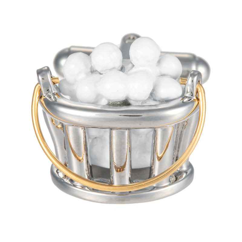 Bucket of Golf Balls Cufflinks