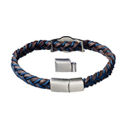 Braided Two-color Leather Bracelet Cartridge Casing