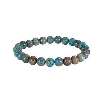 8mm Semiprecious Gemstone Bead Elastic Bracelet