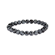 8mm Semiprecious Gemstone Bead Elastic Bracelet
