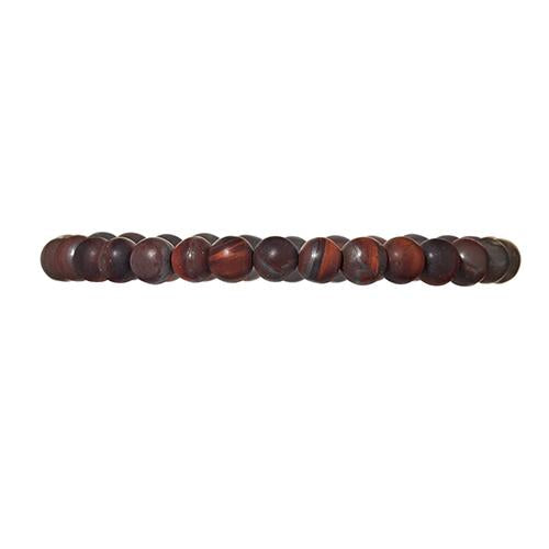 6mm Semiprecious Gemstone Bead Elastic Bracelet