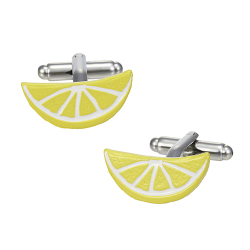 Brilliantly Colored Citrus Slice Cufflinks