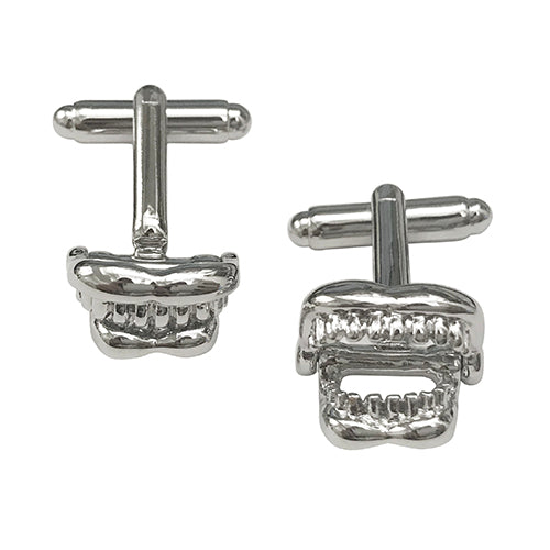 Moving Jaw Skeleton Cufflinks