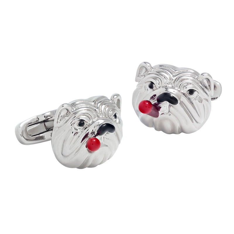 Bulldog with Cigar Cufflinks