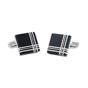 Onyx Plaid Cufflinks