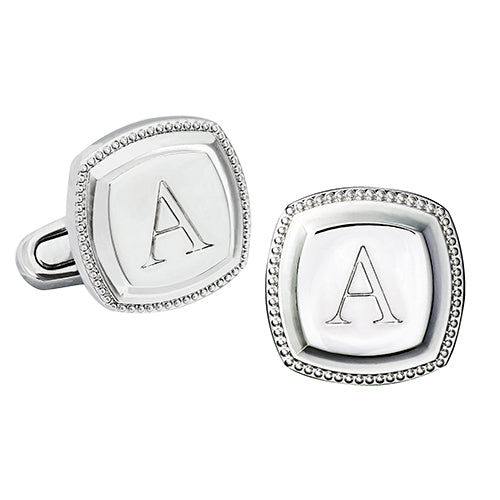 Monogrammed Initial Cufflinks