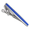 Greek Key Tie Bar in Blue Enamel by LINK UP