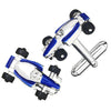 Formula One Racecar Cufflinks in Blue by LINK UP