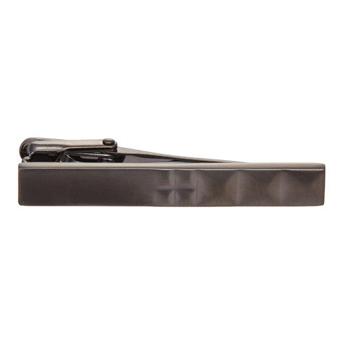 Half Pyramid Tie Bar with Matte Gunmetal Finish by LINK UP